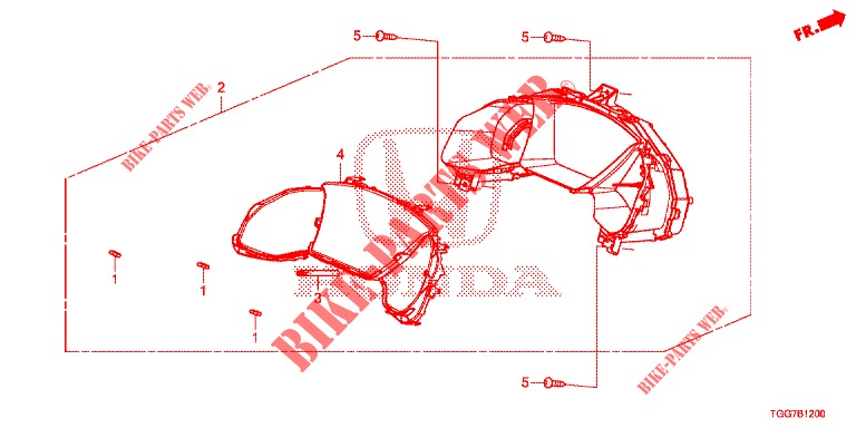 DREHZAHLMESSER  für Honda CIVIC 1.5 SPORT PLUS 5 Türen 6 gang-Schaltgetriebe 2017