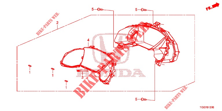 DREHZAHLMESSER  für Honda CIVIC  1.5 SPORT PLUS 5 Türen vollautomatische 2017