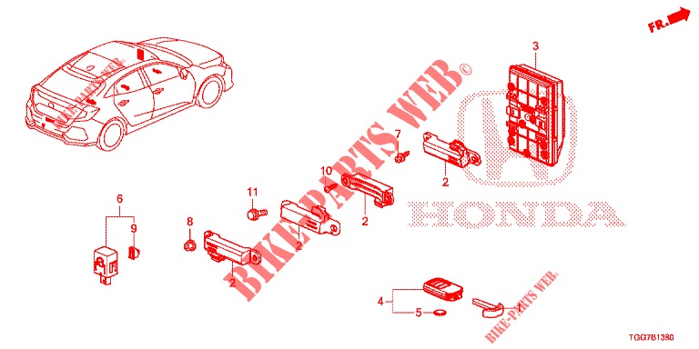 MODUL EINHEIT KAROSSERIESTEUERUNG für Honda CIVIC  1.5 SPORT PLUS 5 Türen vollautomatische 2017