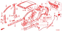 AUSSENBLECHE/TAFEL, HINTEN  für Honda CIVIC 1.8 SPORT 5 Türen 6 gang-Schaltgetriebe 2014