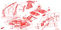 BODEN/INNENBLECHE  für Honda CIVIC 1.8 SPORT 5 Türen 6 gang-Schaltgetriebe 2014