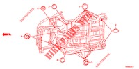 GUMMITUELLE (INFERIEUR) für Honda CIVIC 1.8 SPORT 5 Türen 6 gang-Schaltgetriebe 2014