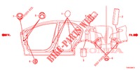 GUMMITUELLE (LATERAL) für Honda CIVIC 1.8 SPORT 5 Türen 6 gang-Schaltgetriebe 2014