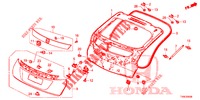 HECKKLAPPENPLATTE(2D)  für Honda CIVIC 1.8 SPORT 5 Türen 6 gang-Schaltgetriebe 2014