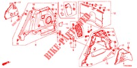 KOFFERRAUM SEITENVERKL.  für Honda CIVIC 1.8 SPORT 5 Türen 6 gang-Schaltgetriebe 2014