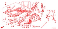 KOTFLUEGEL, VORNE  für Honda CIVIC 1.8 SPORT 5 Türen 6 gang-Schaltgetriebe 2014