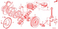 KURBELWELLE/KOLBEN (1.8L) für Honda CIVIC 1.8 SPORT 5 Türen 6 gang-Schaltgetriebe 2014