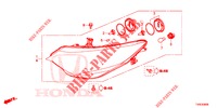 SCHEINWERFER  für Honda CIVIC 1.8 SPORT 5 Türen 6 gang-Schaltgetriebe 2014
