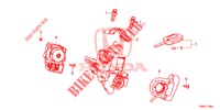 SCHLIESSZYLINDER KOMPONENTEN  für Honda CIVIC 1.8 SPORT 5 Türen 6 gang-Schaltgetriebe 2014