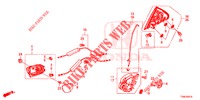 TUERSCHLOESSER, HINTEN/AEUSSERER GRIFF  für Honda CIVIC 1.8 SPORT 5 Türen 6 gang-Schaltgetriebe 2014