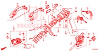 TUERSCHLOESSER, VORNE/AEUSSERER GRIFF  für Honda CIVIC 1.8 SPORT 5 Türen 6 gang-Schaltgetriebe 2014