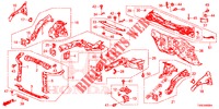 VORDERE TRENNWAND/STIRNWAND  für Honda CIVIC 1.8 SPORT 5 Türen 6 gang-Schaltgetriebe 2014