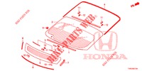 WINDSCHUTZSCHEIBE, VORNE/ HECKFENSTER  für Honda CIVIC 1.8 SPORT 5 Türen 6 gang-Schaltgetriebe 2014