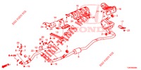 AUSPUFFROHR/SCHALLDAEMPFER (PGM FI)  für Honda CIVIC DIESEL 1.6 ENTRY 5 Türen 6 gang-Schaltgetriebe 2018