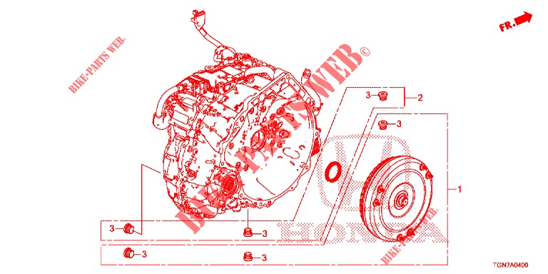 DREHMOMENTWANDLER  für Honda CIVIC DIESEL 1.6 ENTRY 5 Türen 6 gang-Schaltgetriebe 2018