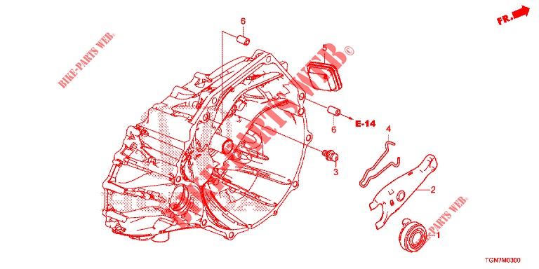 KUPPLUNGSFREIGABE  für Honda CIVIC DIESEL 1.6 ENTRY 5 Türen 6 gang-Schaltgetriebe 2018