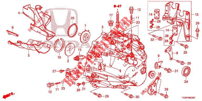 SERVOLENKGETRIEBE  für Honda CIVIC DIESEL 1.6 ENTRY 5 Türen 6 gang-Schaltgetriebe 2018
