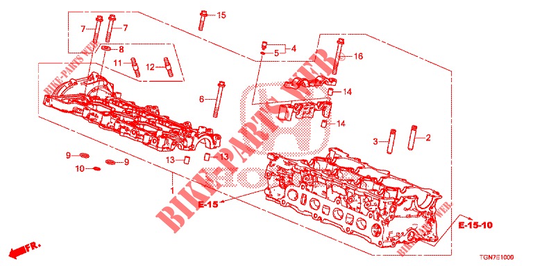 ZYLINDERKOPFDECKEL  für Honda CIVIC DIESEL 1.6 ENTRY 5 Türen 6 gang-Schaltgetriebe 2018