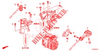 MOTORBEFESTIGUNGEN (AT) für Honda CIVIC DIESEL 1.6 ENTRY 5 Türen 9 gang automatikgetriebe 2018