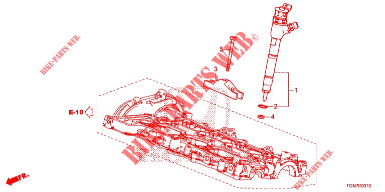 KRAFTSTOFFEINSPRITZUNG('84,'85)  für Honda CIVIC DIESEL 1.6 ENTRY 5 Türen 9 gang automatikgetriebe 2018