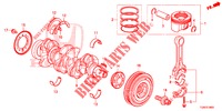 KURBELWELLE/KOLBEN  für Honda CIVIC DIESEL 1.6 MID 5 Türen 6 gang-Schaltgetriebe 2018