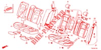 RUECKSITZ/SITZGURT,(2D)  für Honda CIVIC DIESEL 1.6 MID 5 Türen 6 gang-Schaltgetriebe 2018