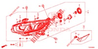 SCHEINWERFER (HALOGENE) für Honda CIVIC DIESEL 1.6 MID 5 Türen 6 gang-Schaltgetriebe 2018