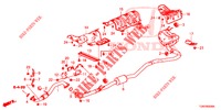 AUSPUFFROHR/SCHALLDAEMPFER (PGM FI)  für Honda CIVIC DIESEL 1.6 MID 5 Türen 9 gang automatikgetriebe 2018