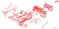 BODENMATTE/ISOLATOR  für Honda CIVIC DIESEL 1.6 MID 5 Türen 9 gang automatikgetriebe 2018