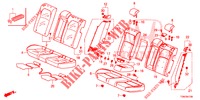 RUECKSITZ/SITZGURT,(2D)  für Honda CIVIC DIESEL 1.6 MID 5 Türen 9 gang automatikgetriebe 2018