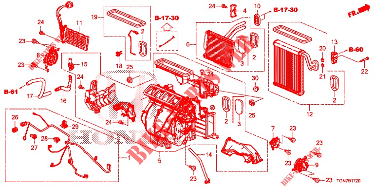 HEIZUNGSEINHEIT (LH) für Honda CIVIC DIESEL 1.6 MID 5 Türen 9 gang automatikgetriebe 2018