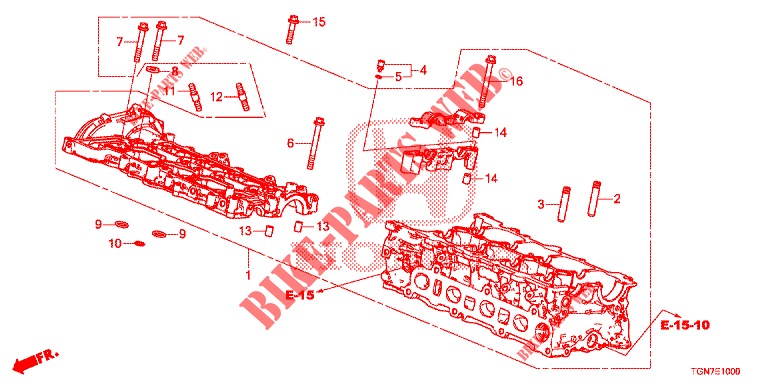 ZYLINDERKOPFDECKEL  für Honda CIVIC DIESEL 1.6 MID 5 Türen 9 gang automatikgetriebe 2018