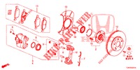 VORDERRADBREMSE (2) für Honda CIVIC DIESEL 1.6 MID Black Edition 5 Türen 6 gang-Schaltgetriebe 2018