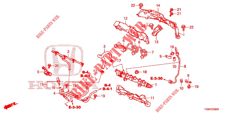 KRAFTSTOFF, SCHIENE/HOCHDRUCKPUMPE(DIESEL)  für Honda CIVIC DIESEL 1.6 MID Black Edition 5 Türen 9 gang automatikgetriebe 2018