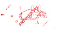 GUMMITUELLE (LATERAL) für Honda CIVIC DIESEL 1.6 S 5 Türen 6 gang-Schaltgetriebe 2018