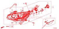 SCHEINWERFER (HALOGENE) für Honda CIVIC DIESEL 1.6 S 5 Türen 6 gang-Schaltgetriebe 2018