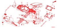 INSTRUMENT, ZIERSTUECK (COTE DE CONDUCTEUR) (LH) für Honda CIVIC DIESEL 1.6 S 5 Türen 9 gang automatikgetriebe 2018