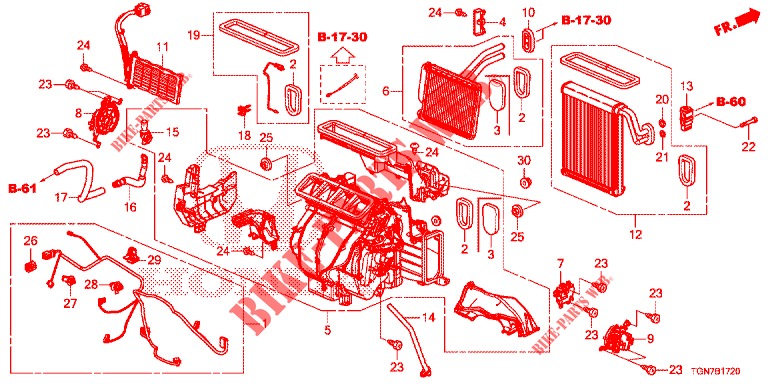 HEIZUNGSEINHEIT (LH) für Honda CIVIC DIESEL 1.6 TOP 5 Türen 9 gang automatikgetriebe 2018