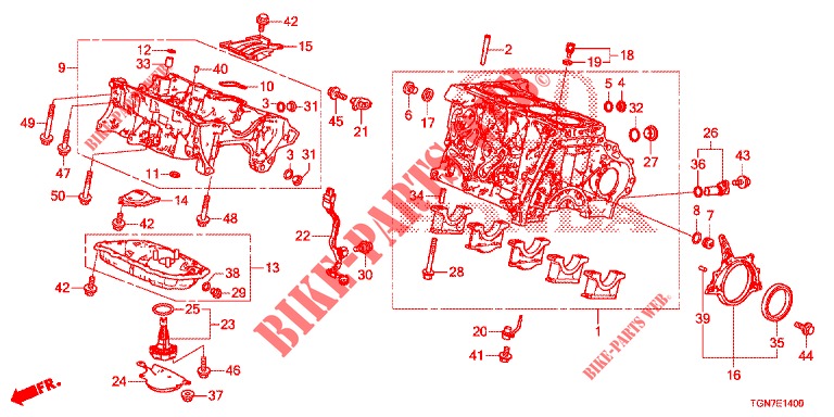 ZYLINDERBLOCK/OELWANNE  für Honda CIVIC DIESEL 1.6 TOP 5 Türen 9 gang automatikgetriebe 2018