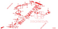 AUSPUFFROHR/SCHALLDAEMPFER (PGM FI)  für Honda CIVIC TYPE R 5 Türen 6 gang-Schaltgetriebe 2015