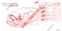 ELEKTR. STECKVERBINDER (ARRIERE) für Honda CIVIC TYPE R 5 Türen 6 gang-Schaltgetriebe 2015