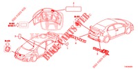EMBLEME/WARNETIKETTEN  für Honda CIVIC TYPE R 5 Türen 6 gang-Schaltgetriebe 2015