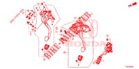 PEDAL (LH) für Honda CIVIC TYPE R 5 Türen 6 gang-Schaltgetriebe 2015