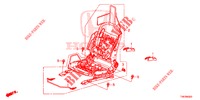 VORNE SITZKOMPONENTEN (D.) (SIEGE REGLAGE MANUEL) für Honda CIVIC TYPE R 5 Türen 6 gang-Schaltgetriebe 2015