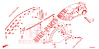 ZIERLEISTE/SCHUTZ  für Honda CIVIC TYPE R 5 Türen 6 gang-Schaltgetriebe 2015