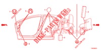 GUMMITUELLE (LATERAL) für Honda CIVIC TYPE R 5 Türen 6 gang-Schaltgetriebe 2016