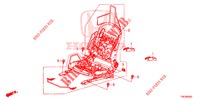 VORNE SITZKOMPONENTEN (D.) (SIEGE REGLAGE MANUEL) für Honda CIVIC TYPE R 5 Türen 6 gang-Schaltgetriebe 2016