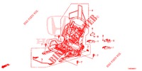 VORNE SITZKOMPONENTEN (G.) (HAUTEUR MANUELLE) für Honda CIVIC TYPE R 5 Türen 6 gang-Schaltgetriebe 2016