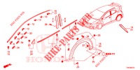 ZIERLEISTE/SCHUTZ  für Honda CIVIC TYPE R 5 Türen 6 gang-Schaltgetriebe 2016