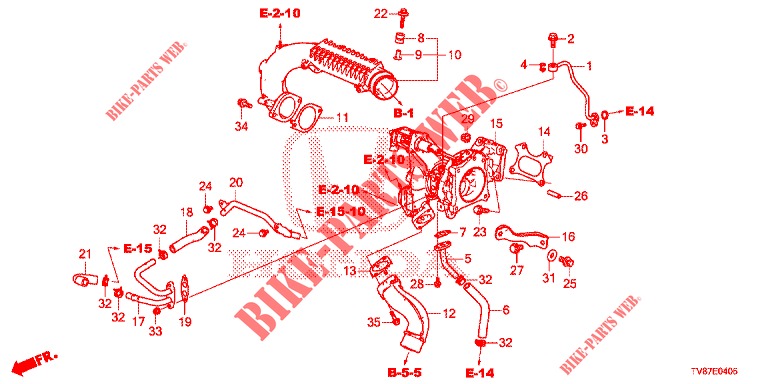 TURBOLADER  für Honda CIVIC TYPE R 5 Türen 6 gang-Schaltgetriebe 2016